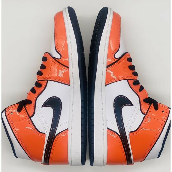 NEW Nike Air Jordan 1 Mid SE Turf Orange DD6834-802 Men’s Size 9.5 - Picture 6 of 6